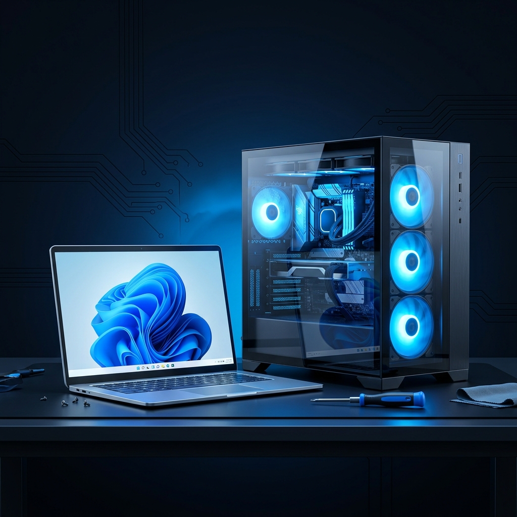 Equipos de cómputo: laptop y PC gamer